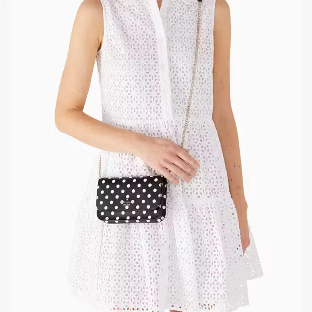 Kate Spade Black and White Polka Dot Crossbody ❥